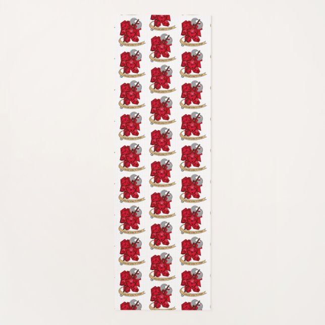 Barbarian Dice Design Yogamatte (Vorderseite)