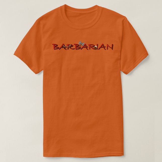 Barbarian Dnd Classic TShirt (Design vorne)
