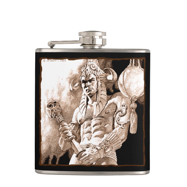 Barbarian Warrior Flask Flachmann (Vorderseite)