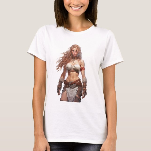 Barbarian weiblich T-Shirt (Vorderseite)