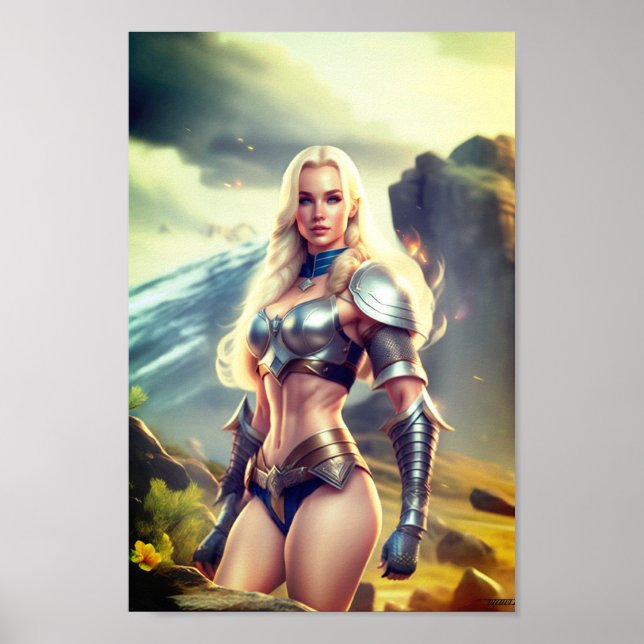 Barbarische Fantasy Female Poster (Vorne)