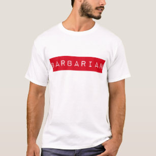 Barbarischer Aufkleber-T - Shirt