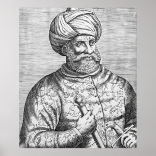 Barbarossa, Illustration von Andre Thevets Poster