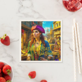 Barbary Coast San Francisco Pirate Paper Napkins Serviette