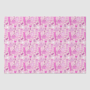 Barbecore Rosa und Hot-Pink Mode Seidenpapier