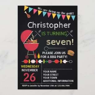 BARBECUE ANNIVERSAIRE INVITATION À QUELQU'UN