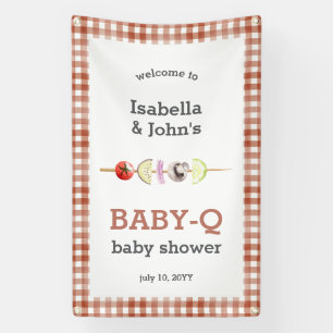 Barbecue-Baby-Party Begrüßungsbanner Banner