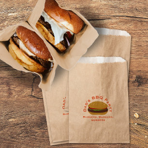 Barbecue Burger Party Backyard GRILLEN Gefallen Ba Geschenktütchen