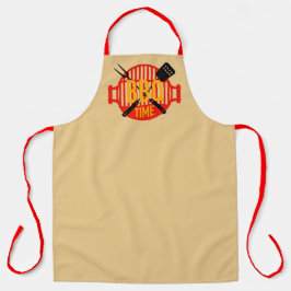 Barbecue Grill Time Fork Spatula Tools Schürze