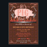 Barbecue GRILLEN Funny Pig Geburtstagsparty Einladung<br><div class="desc">Diese GRILLEN- oder Schweinegrost-Party Einladungen sind ideal für jeden Anlass im Sommer im Freien, wie zum Beispiel einen Geburtstag oder ein Garten Grill-Party mit Freunden. Das Design zeigt ein rosa Schwein über einem Feuer mit Würstchen auf den Gabeln und den Worten: "Lass uns ausbrechen!" Das Design umfasst auch Schnörkel und...</div>