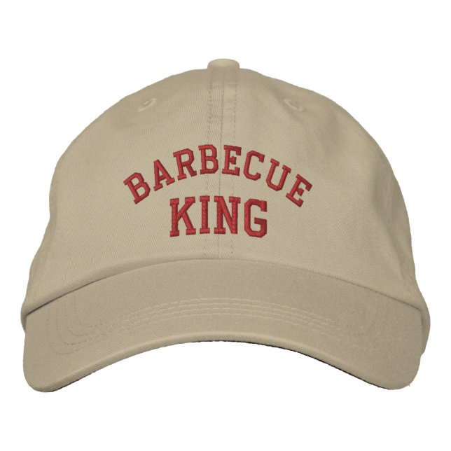 Barbecue King Funny Casquette brodé (Devant)