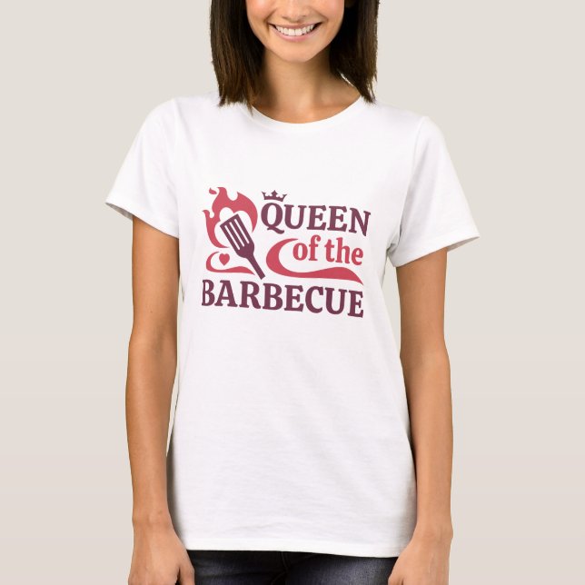 Barbecue-Königin T-Shirt (Vorderseite)
