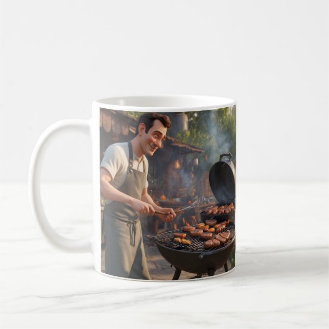 Barbecue Man Tasse (Links)