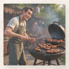 Barbecue Man Trivet Glasuntersetzer