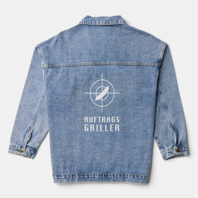 Barbecue Master Barbecue Party Outfit Jeansjacke (Rückseite)