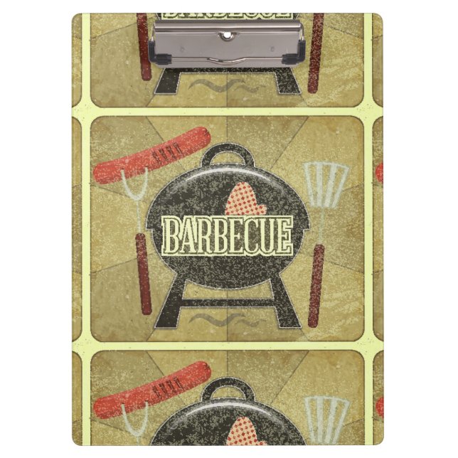Barbecue-Menü Klemmbrett (Vorderseite)