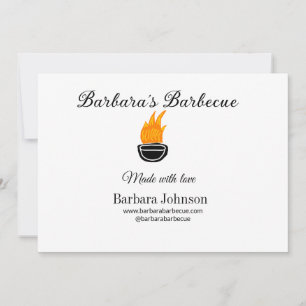 Barbecue Restaurant Küche Social Media Website Einladung