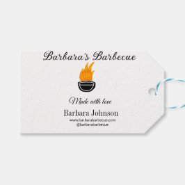 Barbecue Restaurant Küche Social Media Website Geschenkanhänger