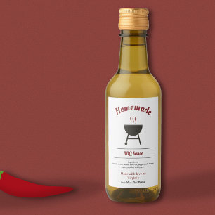 Barbecue Sauce GRILLEN Flaschenetikett Weinetikett