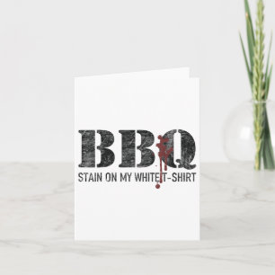 Barbecue-Stein auf meinem Weißen _3 Karte