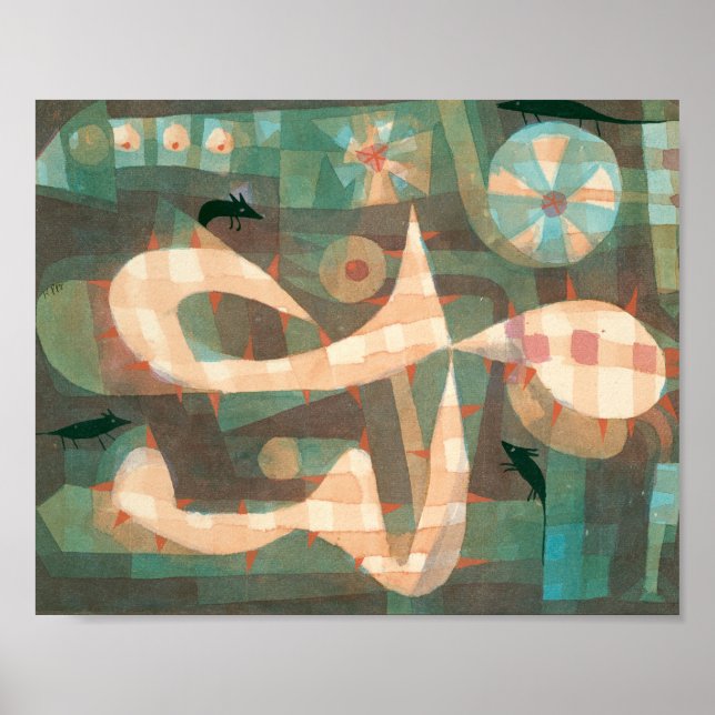 Barbed Noose with the Mice : Paul Klee 1923 Poster (Vorne)
