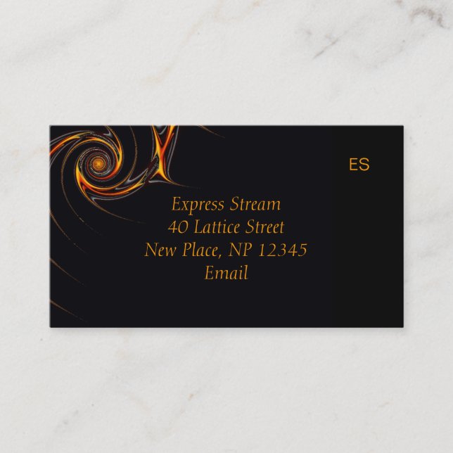Barbed Wire Fraktal Business Card Visitenkarte (Vorderseite)