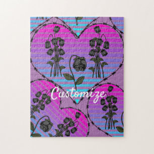 Barbed Wire Herz Wild Schwarze Rose Thunder_Cove