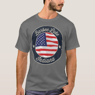 Barbee Lake - Patriotic Indiana Souvenir T - Shirt