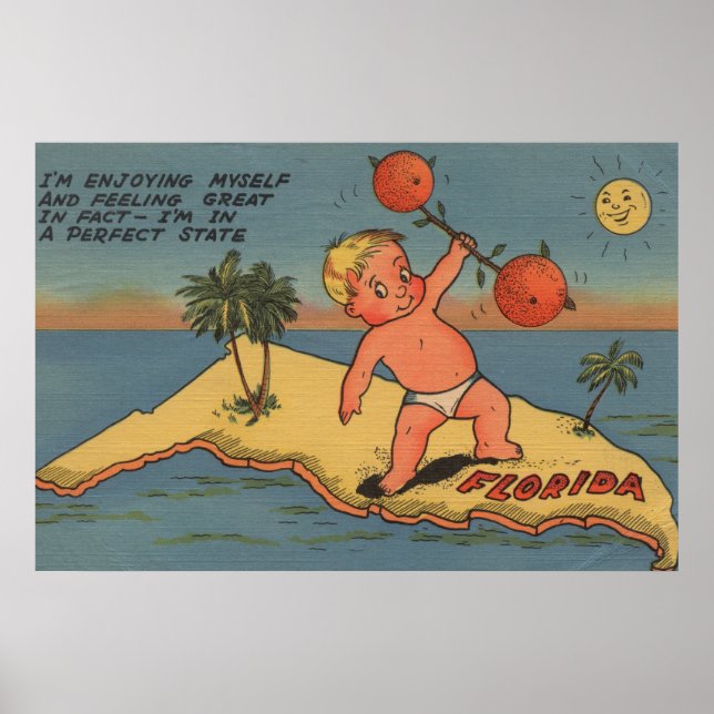 Barbell des Kindes, Orangen Poster (Vorne)