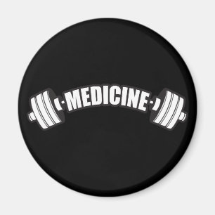 Barbell - Eisen-Medizin - Magnet