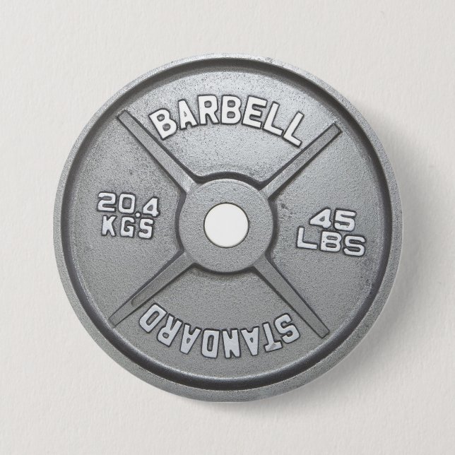 Barbell Plate Button (Vorderseite)
