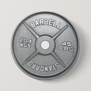 Barbell Plate Button