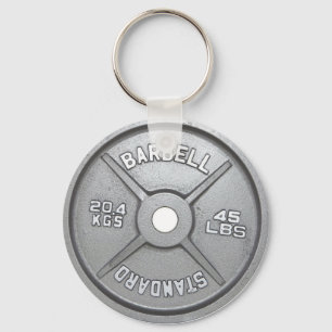 Barbell-Platte Schlüsselanhänger