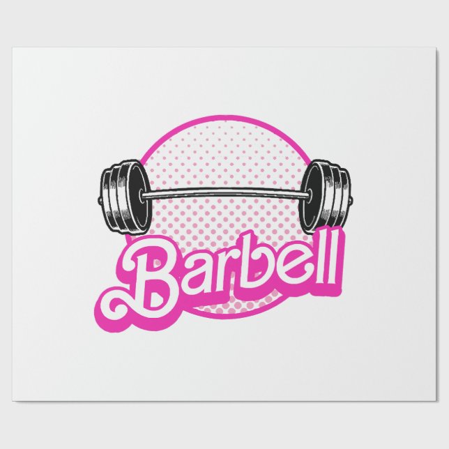 Barbell - rosa geschenkpapier (Flach)