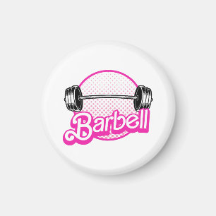 Barbell - rosa magnet