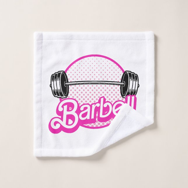 Barbell - rosa waschlappen (Waschlappen)