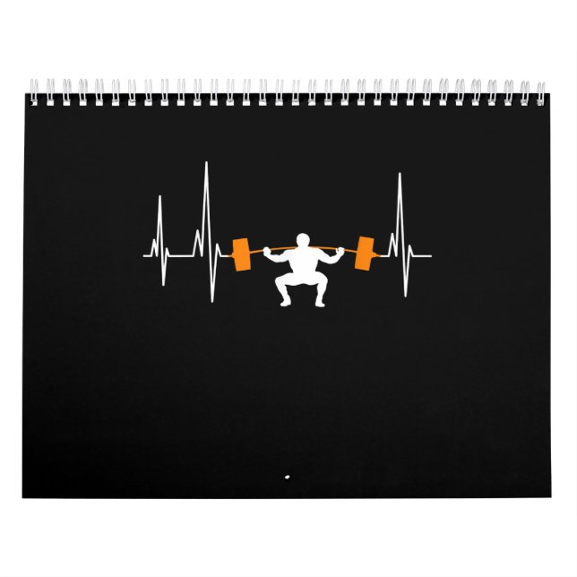 Barbell Weightlift Heartbeat-Bodybuilding Kalender (Titelbild)
