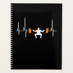 Barbell Weightlift Heartbeat-Bodybuilding Planer