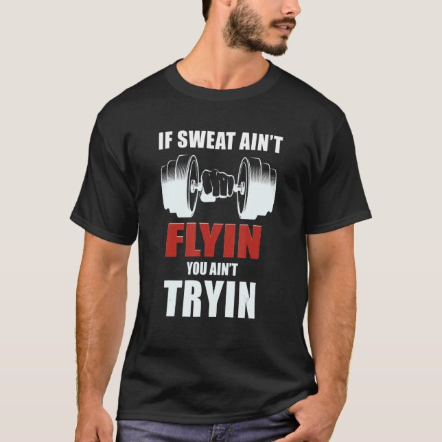 Barbell Weightlifter Workout Gym Fitness Coach T-Shirt (Vorderseite)