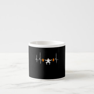 Barbell Weightlifting Heartbeat Bodybuilding Cool Espressotasse