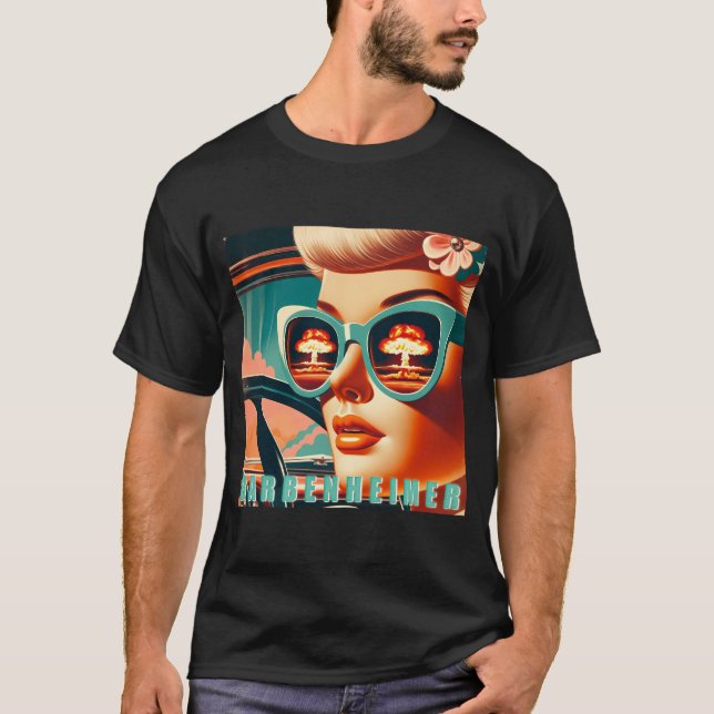 Barbenheimer - Retro-Text T-Shirt (Vorderseite)