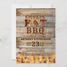 Barbeque Birthday Wood Smokin Heiße GRILLEN