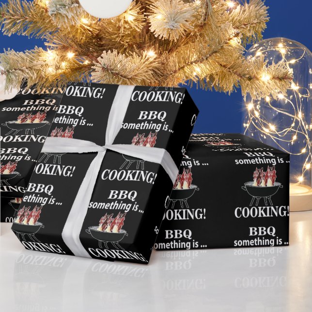 Barbeque Cook Koch Funny Grillen Geschenkpapier (Feiertage)