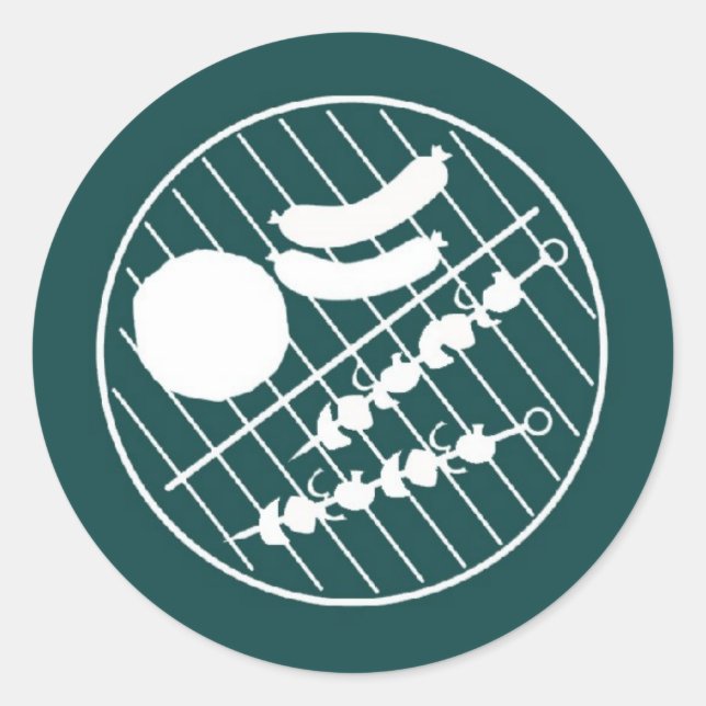 Barbeque Grill Sticker (Vorderseite)