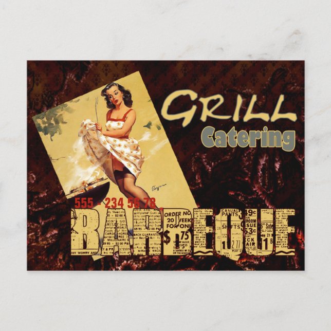 Barbeque - Postkarte (Vorderseite)