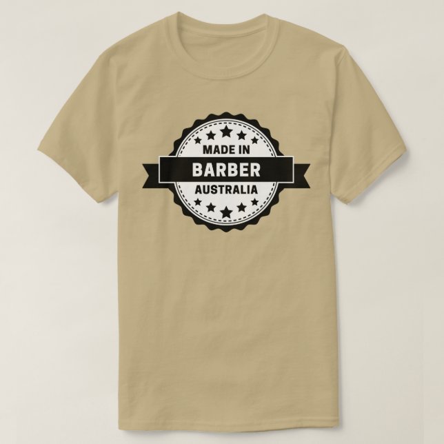 Barber aus Australien T-Shirt (Design vorne)