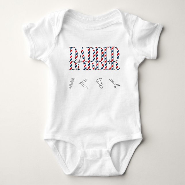 Barber Baby Strampler (Vorderseite)