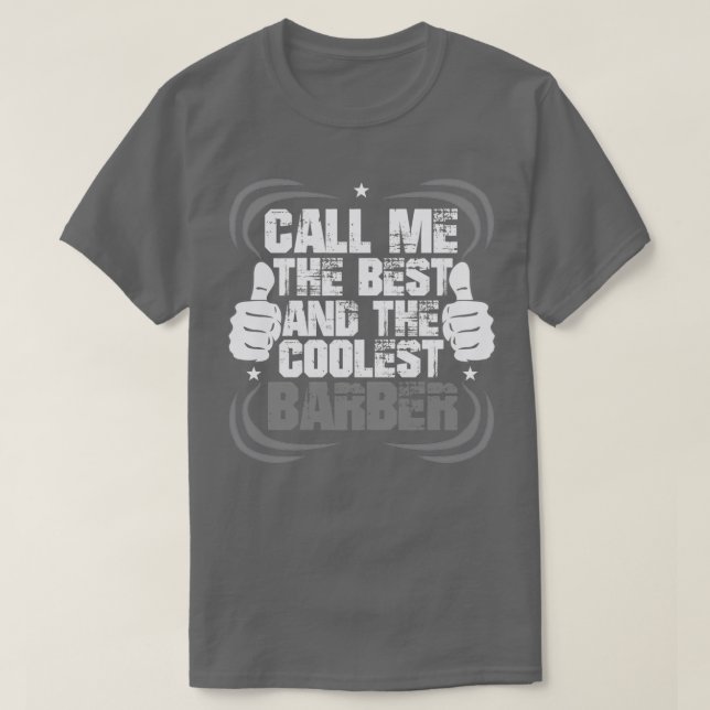 Barber Cool Haar Friseur Schere Funny Geschenk T-Shirt (Design vorne)
