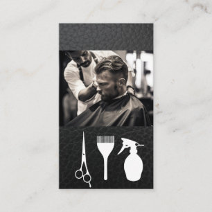 Barber Cutting Hair Schneidwerkzeuge Visitenkarte
