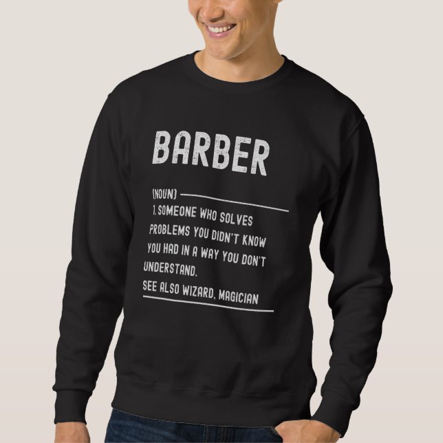 Barber Definition Shirts Funny Job Title (Vorderseite)
